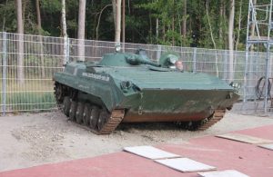 Panzerfahrzeug T-55 im NVA Museum Rügen in Prora